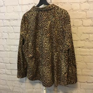 Chaps Tops - Leopard Button Down Chaps Tops - Leopard Button Down